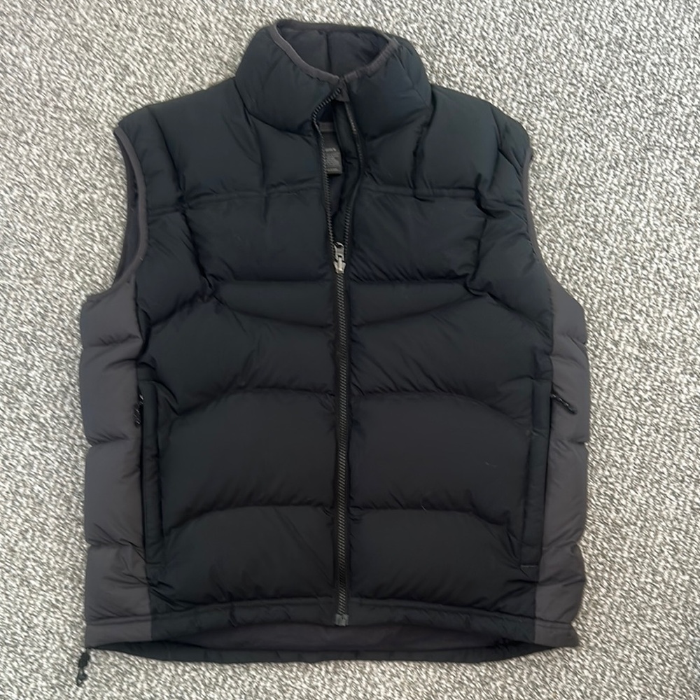 REI Men's Goose Down Black Puffer Vest Medium
